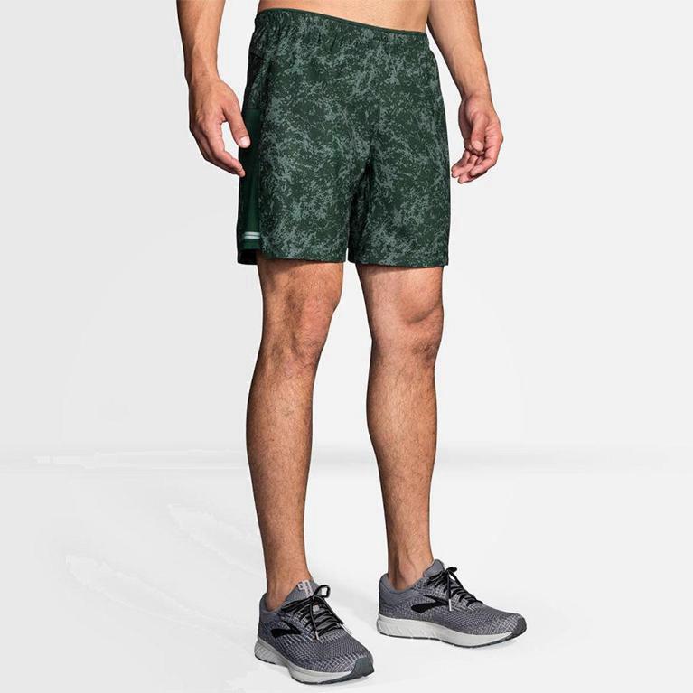 Brooks Sherpa 7 2-In-1 Calcoes De Corrida Homem Verdes (42059BXHV)